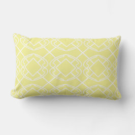 Almofada Lombar Cello Manteiga Suave Amarelo Design Treliça