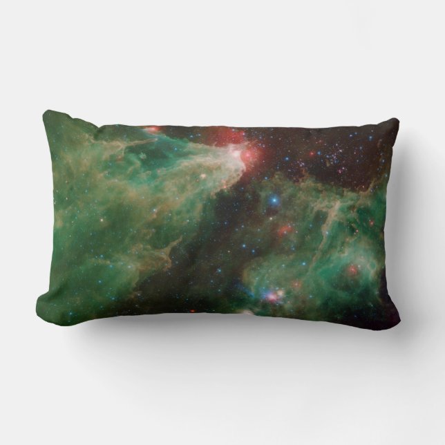 Almofada Lombar Cepheus B e C Nebulosa Verde (Frente)