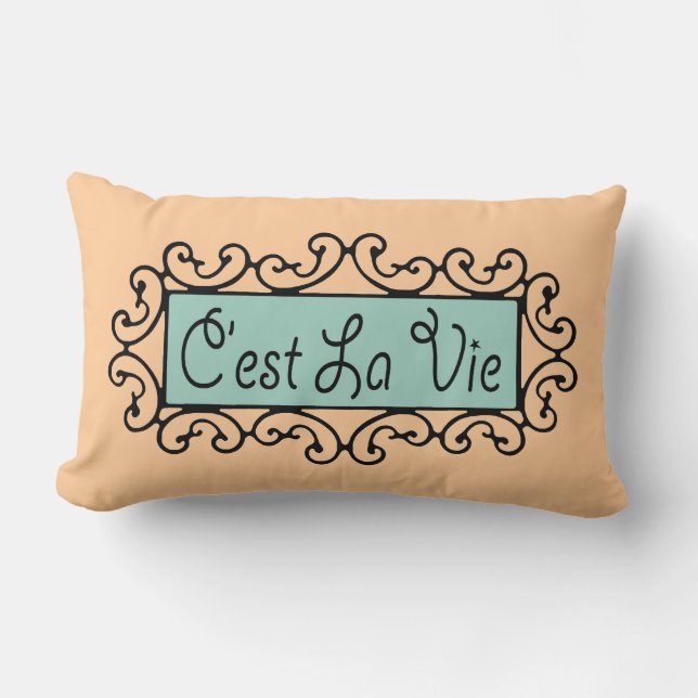 Almofada Lombar C'est La Vie ~ 13x21 (Frente)