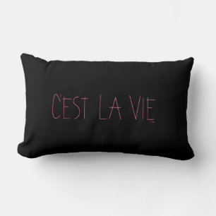 Almofada Lombar C'est La Vie - Isso é a Vida - Francês
