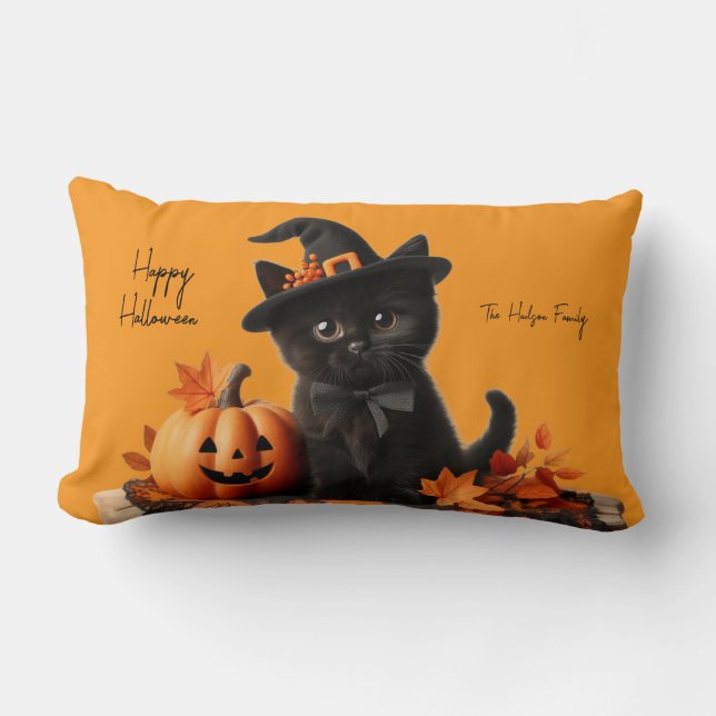 Almofada Lombar Chalot halloween Citrouille Family (Frente)