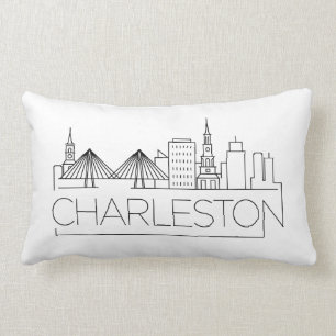 Almofada Lombar Charleston, SC Skyline Lumbar Travesseiro