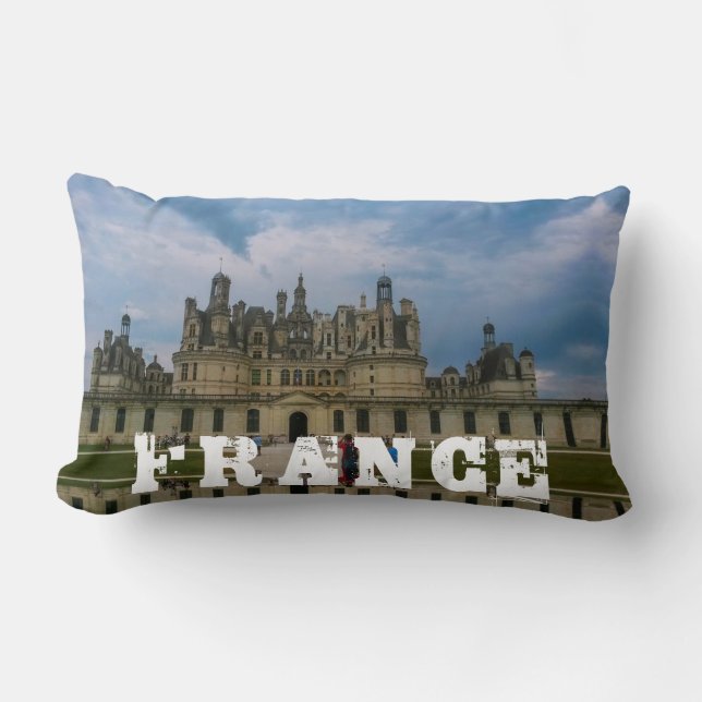 Almofada Lombar Château de Chambord Castle Architecture França (Frente)