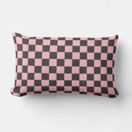 Almofada Lombar Cherry blossom checkered board pattern