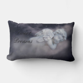 Almofada Lombar Cherub Doce Dormindo Em Travesseiros De Nuvens
