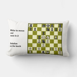 Almofada Lombar Chess Mate In 2 Quebra-cabeça #2