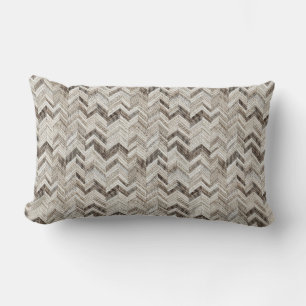 Almofada Lombar Chevron de creme ensurado