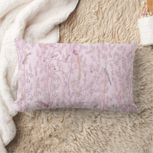 Almofada Lombar Chinoiserie Rosa