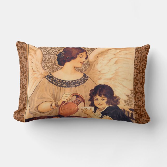 Almofada Lombar Chocolate Angel French Antiguado (Frente)