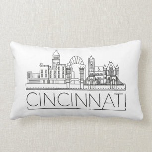 Almofada Lombar Cincinnati, Ohio Skyline