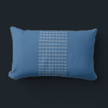 Almofada Lombar cinza AZUL E PRATA, travesseiro MENORAH & STARS<br><div class="desc">travesseiro azul e cinza MENORAH STAR OF DAVID TRIM pelo designer Sandy Closs ~ SandyCloss~</div>