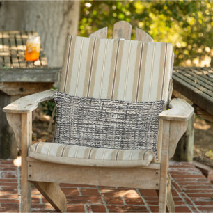 Almofada Lombar Cinza Chic Bagaço de aveia Beige Boucle Padrão T