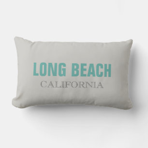 Almofada Lombar Cinza Long Beach Travesseiro decorativo California