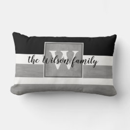 Almofada Lombar cinzas de travesseiro personalizadas monograma e t