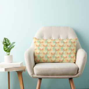 Almofada Lombar Círculos no Travesseiro decorativo amarelo