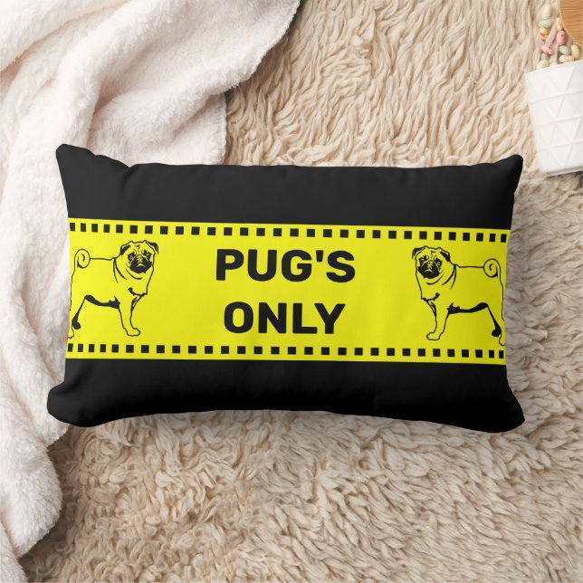 Almofada Lombar Citação especial Pug (Cobertor)