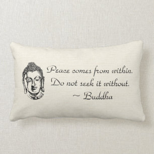 Almofada Lombar Citações de Buddha da paz