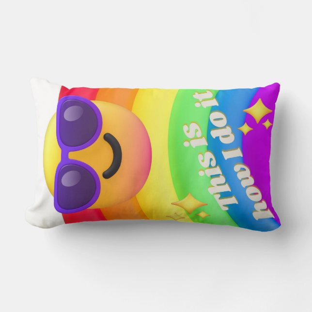 Almofada Lombar citações de ícones (Frente)