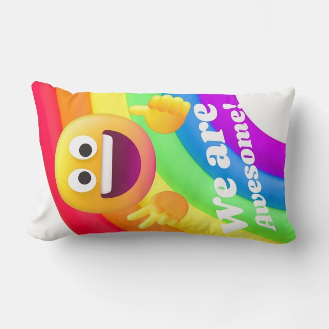 Almofada Lombar citações de ícones (Frente)