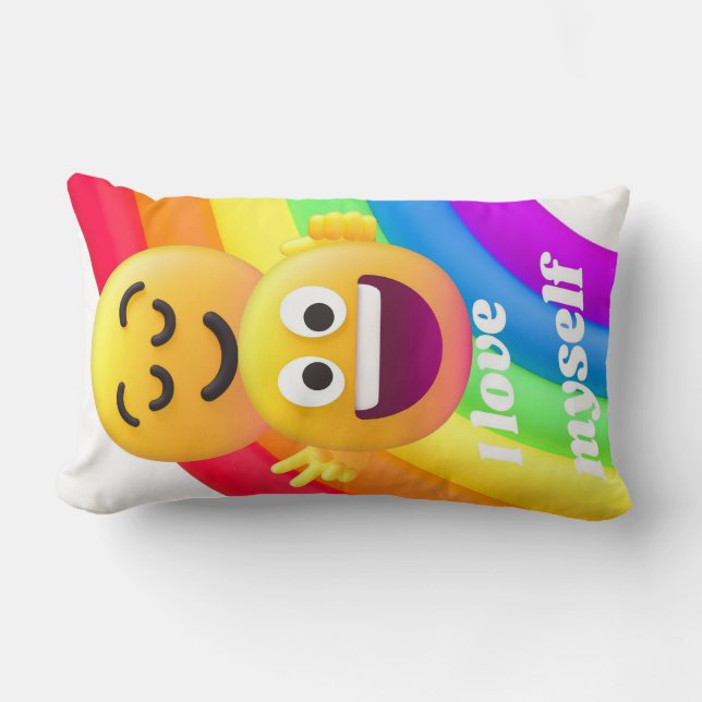 Almofada Lombar citações de ícones (Frente)