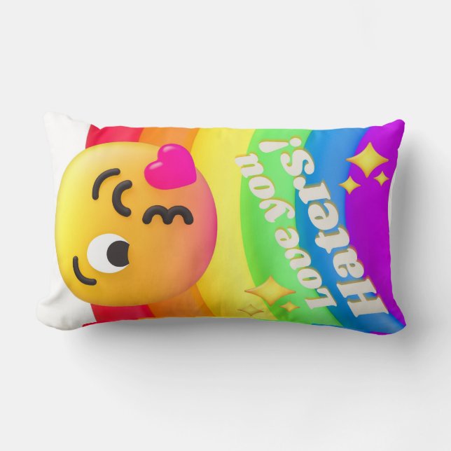 Almofada Lombar citações de ícones (Frente)