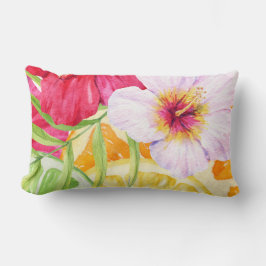 Almofada Lombar Citrinos tropicais: Fruta de Hibiscus e Citrus