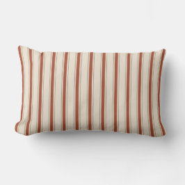 Almofada Lombar Clássico Cozy Listrado Sazonal Terracota Casa