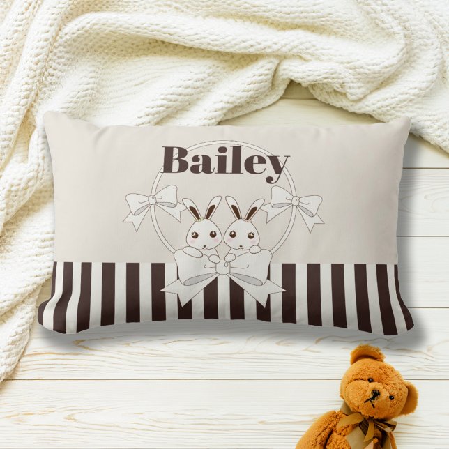 Almofada Lombar Clássico Moderno Stripe Giro Gimado (Criador carregado)