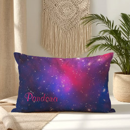 Almofada Lombar Cluster de Pandora rosa quente personalizado e azu