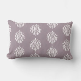 Almofada Lombar Coastal Palm Leaf Pattern Sea Fog