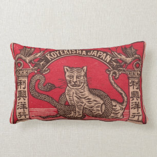Almofada Lombar Cobrir japonês da caixa de fósforos do vintage