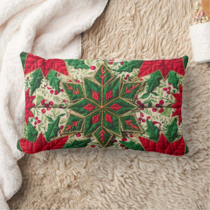 Almofada Lombar Cobrir Travesseiro decorativo de Patches de Natal