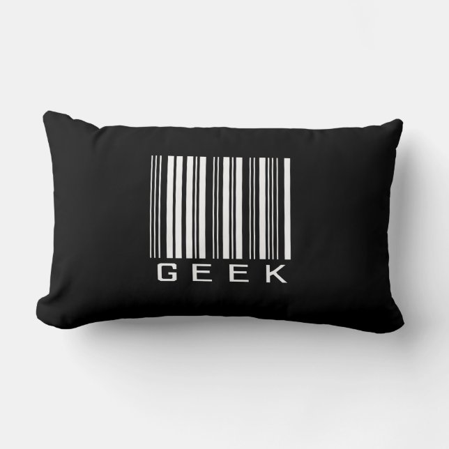 Almofada Lombar Código de barras do geek (Frente)