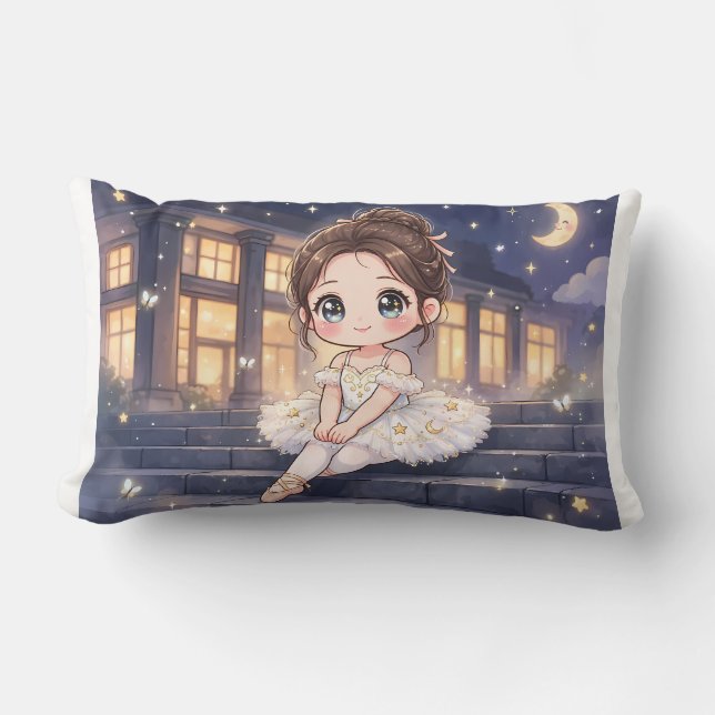 Almofada Lombar Cojín Tierno Ballet Kawaii (Frente)