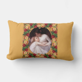 Almofada Lombar Colagem da safra Retro com rendas e flores