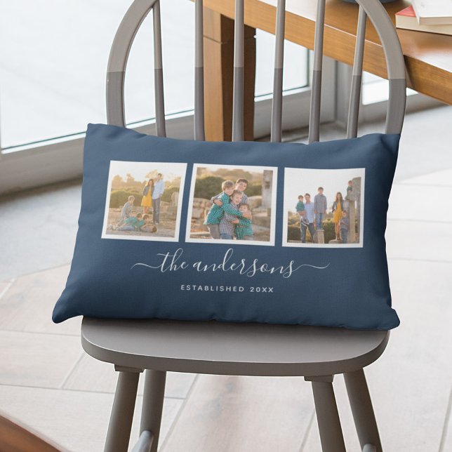 Almofada Lombar Colagem de Fotos de Caligrafia com Nome da Cor Edi (Criador carregado)