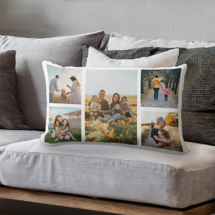 Almofada Lombar Colagem de Fotos Personalizada Moderna