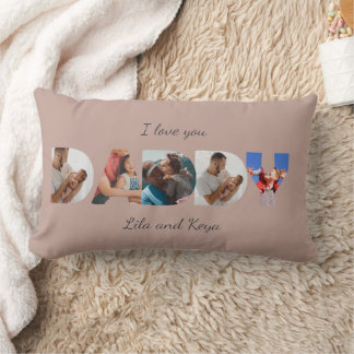 Almofada Lombar Colagem de Fotos Personalizadas Moderna Simples co