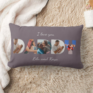 Almofada Lombar Colagem de Fotos Personalizadas Moderna Simples co