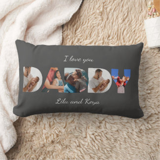 Almofada Lombar Colagem de Fotos Personalizadas Moderna Simples co