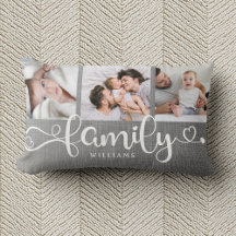 Colagem de Fotos Rustic Linen 3 do Script da Famíl