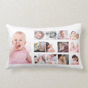 Almofada Lombar Colagem Personalizada de Fotos para Bebês 12 mese
