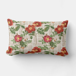 Almofada Lombar Coleção de Ilustrações do Patrimônio Rosa Vitorian