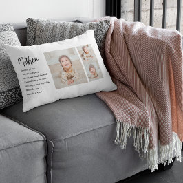 Almofada Lombar Collage Photo & Best Mãe Cote Lovely Gift