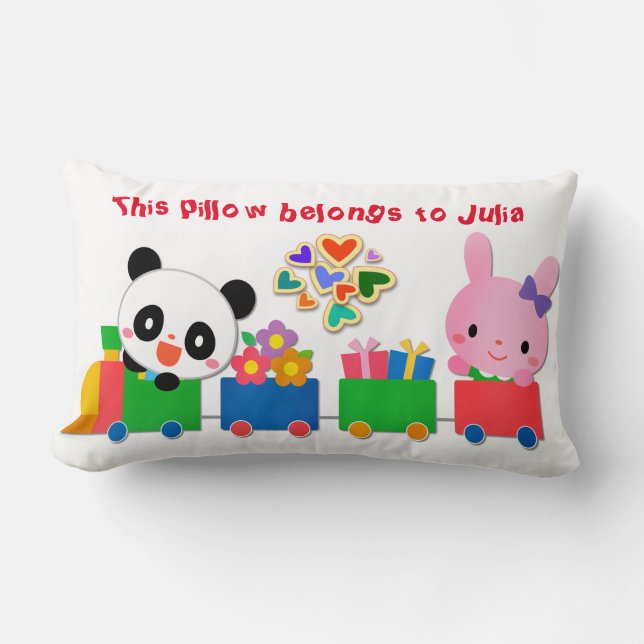 Almofada Lombar Comboio De Animais Cujo Céu (Frente)