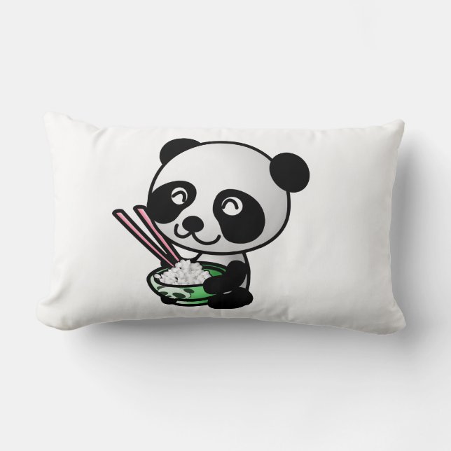 Almofada Lombar Comendo Panda (Frente)