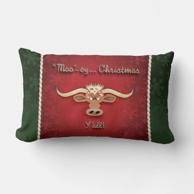 Almofada Lombar Comical Longhorn Steer (Frente)