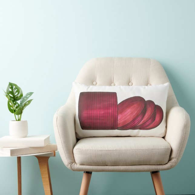 Almofada Lombar Comida de Janto de Ação de Graças com Molho de Amo (Cadeira)