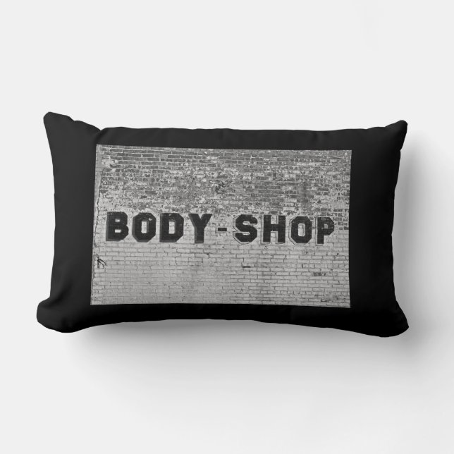 Almofada Lombar Compro de corpo em preto (Frente)