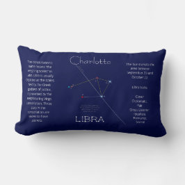 Almofada Lombar Constelação Zodiacal Libra Engraçado Único